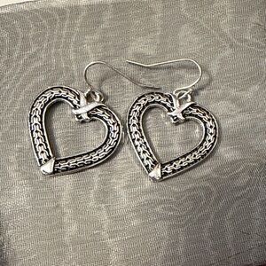 Guess Silver Heart Earrings